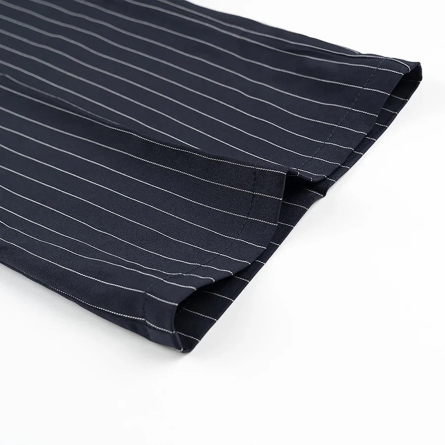 Black Pinstripe Pants