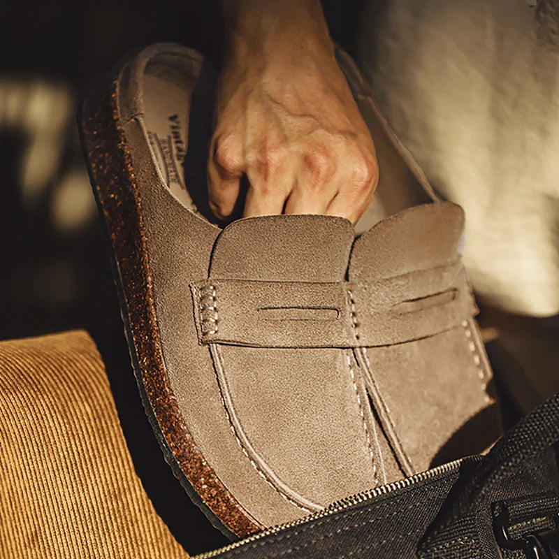 Khaki Loafer Clogs