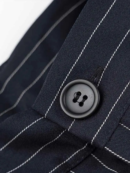 Black Pinstripe Pants