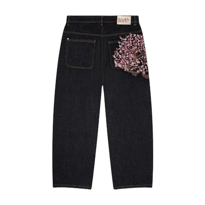 Cherry Blossom Denim Jeans