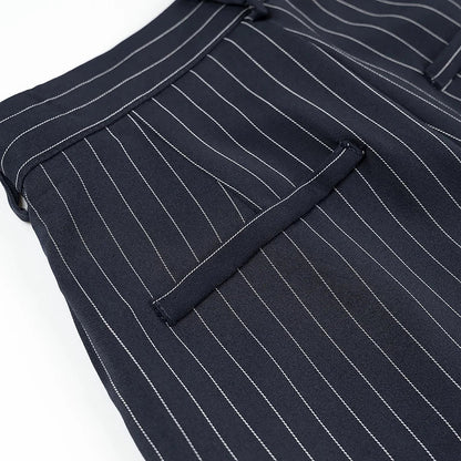Black Pinstripe Pants