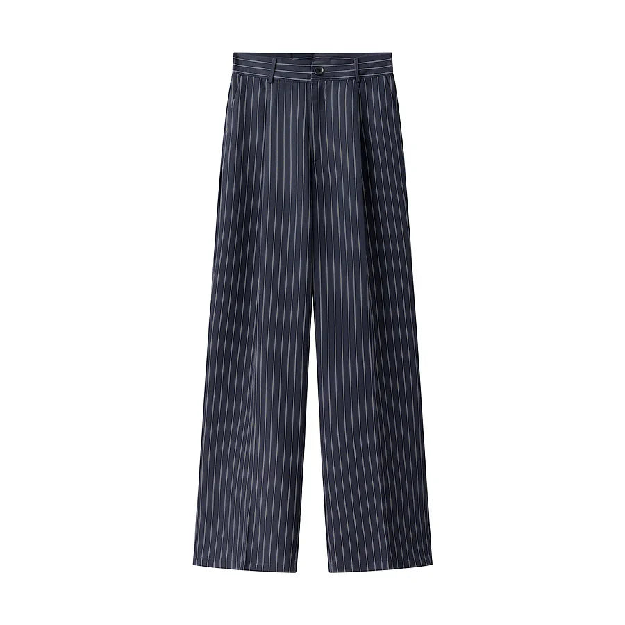 Black Pinstripe Pants