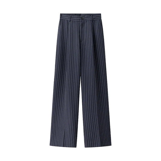 Black Pinstripe Pants