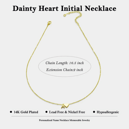 Initial Heart Necklace