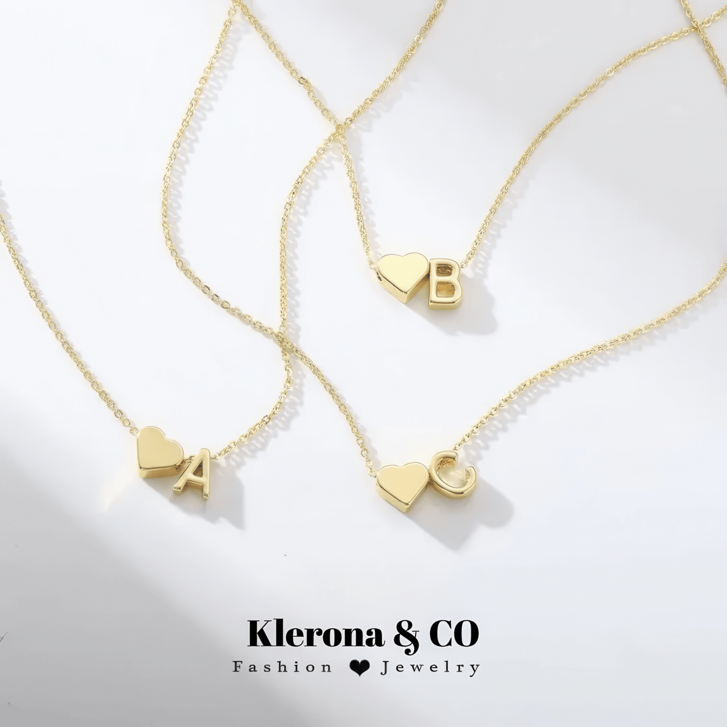 Initial Heart Necklace