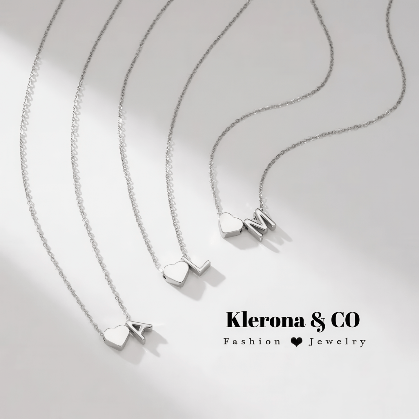 Initial Heart Necklace
